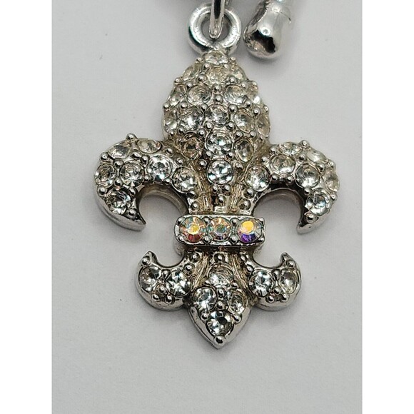 Fluer De Lis Chain Toggle Bracelet - Picture 2 of 3